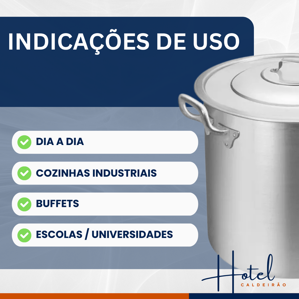 Caldeirão Hotel n°36 Alumínio Linha Profissional Arary