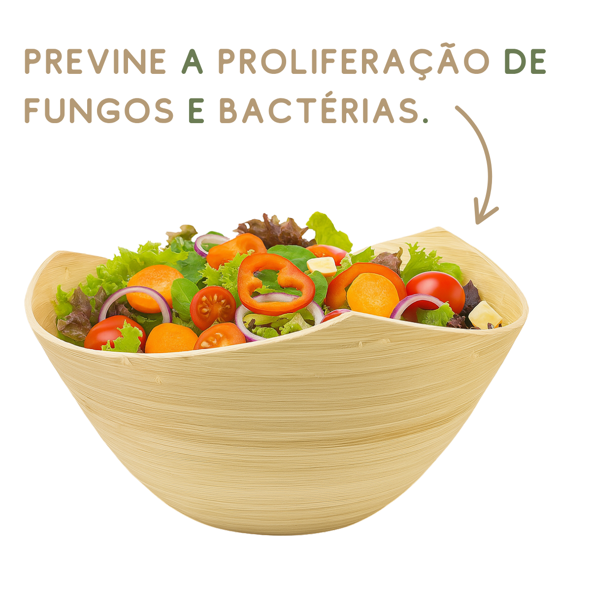 Saladeira Eco Bambu 29cm Tuut Saladeira