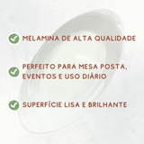 Travessa oval de melamina 39cm Belaggio Travessa