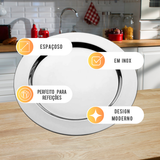 Sousplat de Inox 32cm
