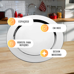 Sousplat de Inox 32cm