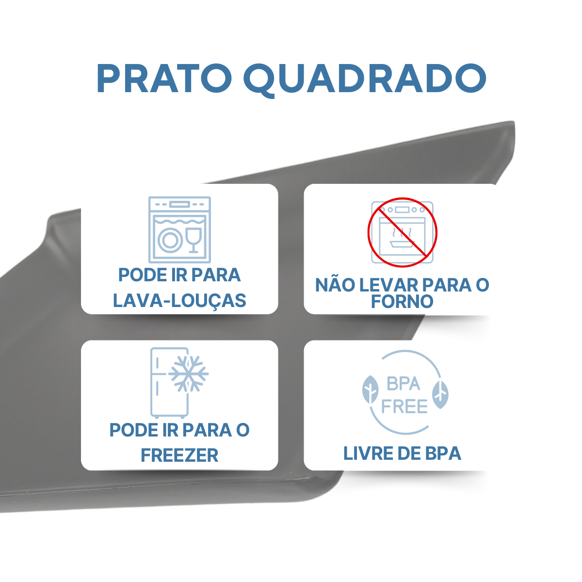 Prato Lanche Preto 16cm