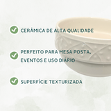Tigela Marfim 500ml Cerâmica