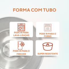 Forma De Alumínio Redonda 9,5L