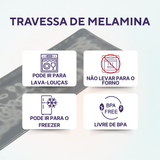 Mini travessa retangular melamina