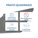 Prato Lanche Preto 20cm