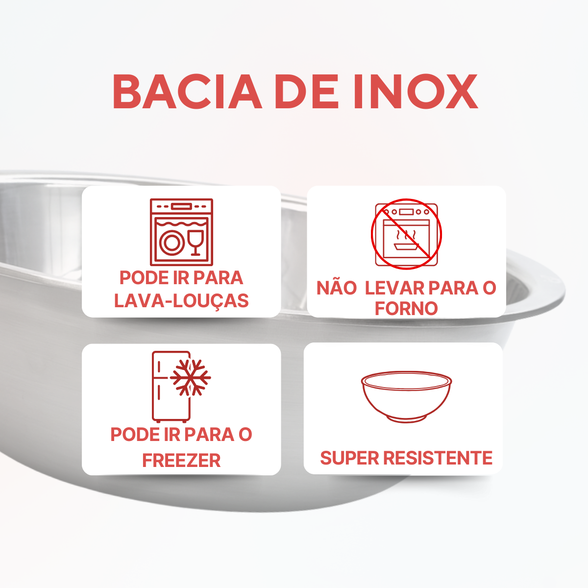 Bowl inox 10litros