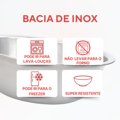 Bowl inox 10litros