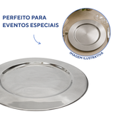 Sousplar Aço Inox 32cm