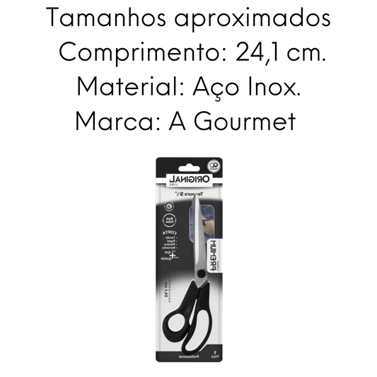 Tesoura Premium de Aço inox Com 24,1cm