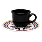 Xicara de Café Com Pires 75ml Floreal Luiza Oxford