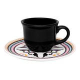 Xicara de Café Com Pires 75ml Floreal Luiza Oxford