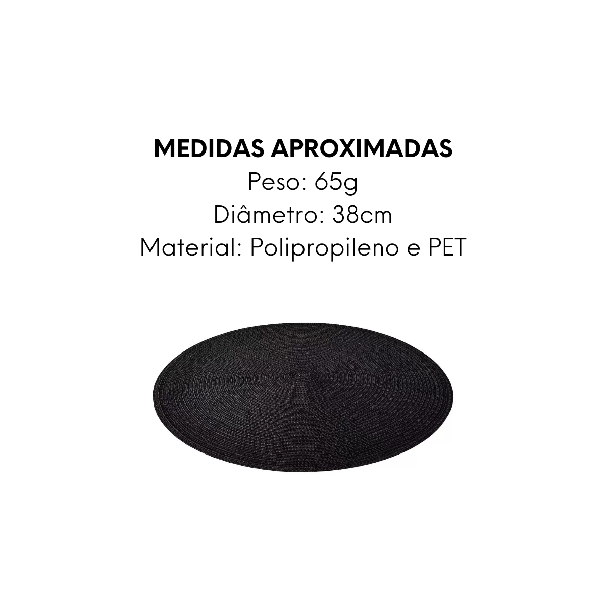 Lugar Americano Redondo 38cm Mimo Style