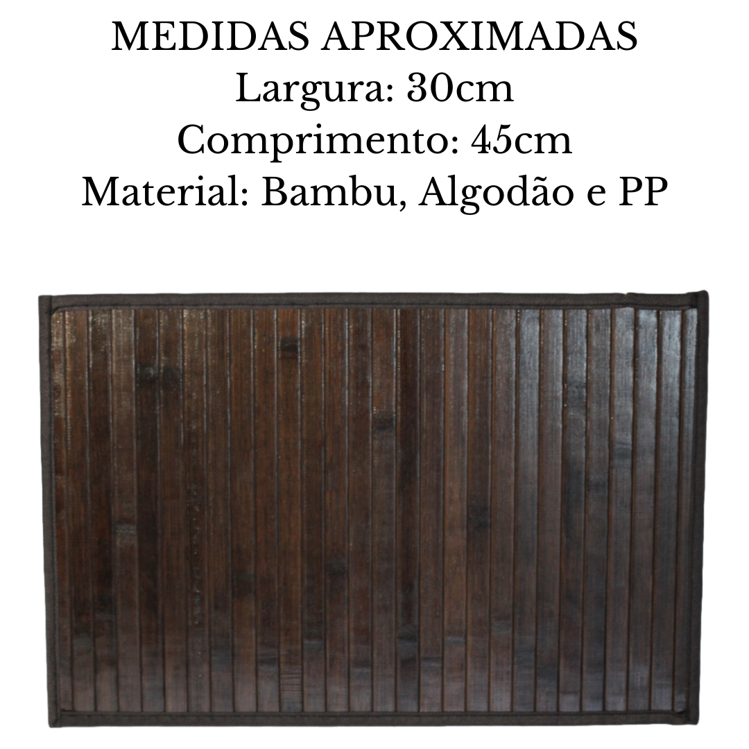 Lugar Americano Bambu Esteira Mimo Style