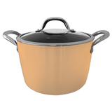 Panela Hugi N24 Com Tampa de Vidro em Aluminio e Aço Inox Jomafe