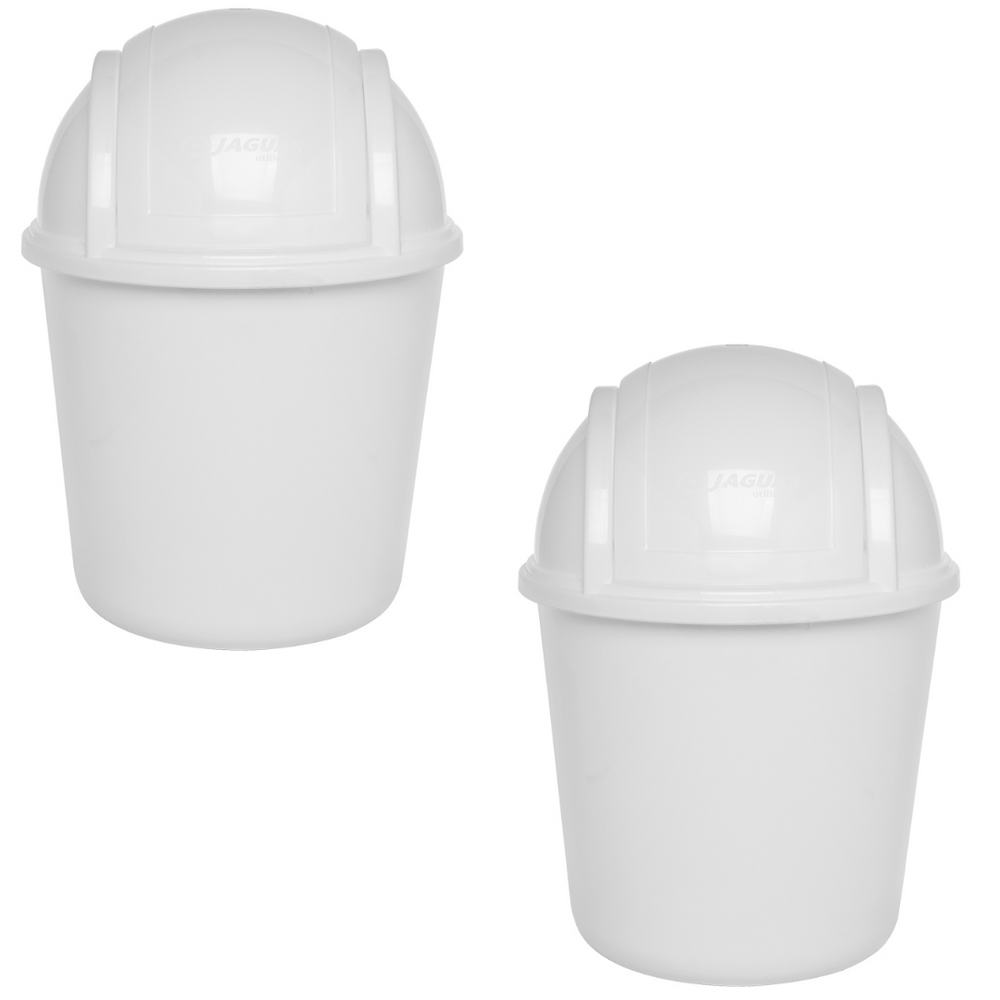 Lixeira basculante branco 5,5L Jaguar