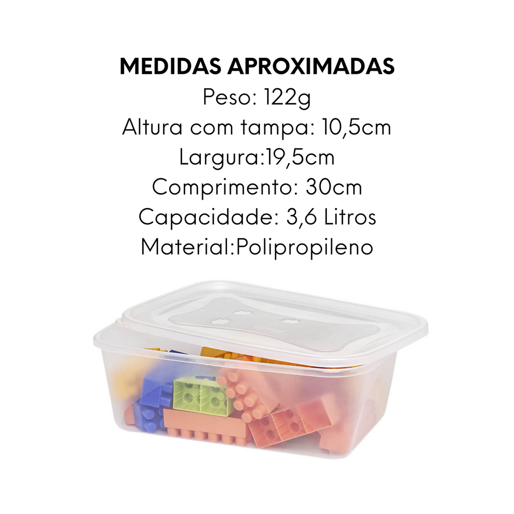 Organizador Versátil Polipropileno 3,6L Jaguar