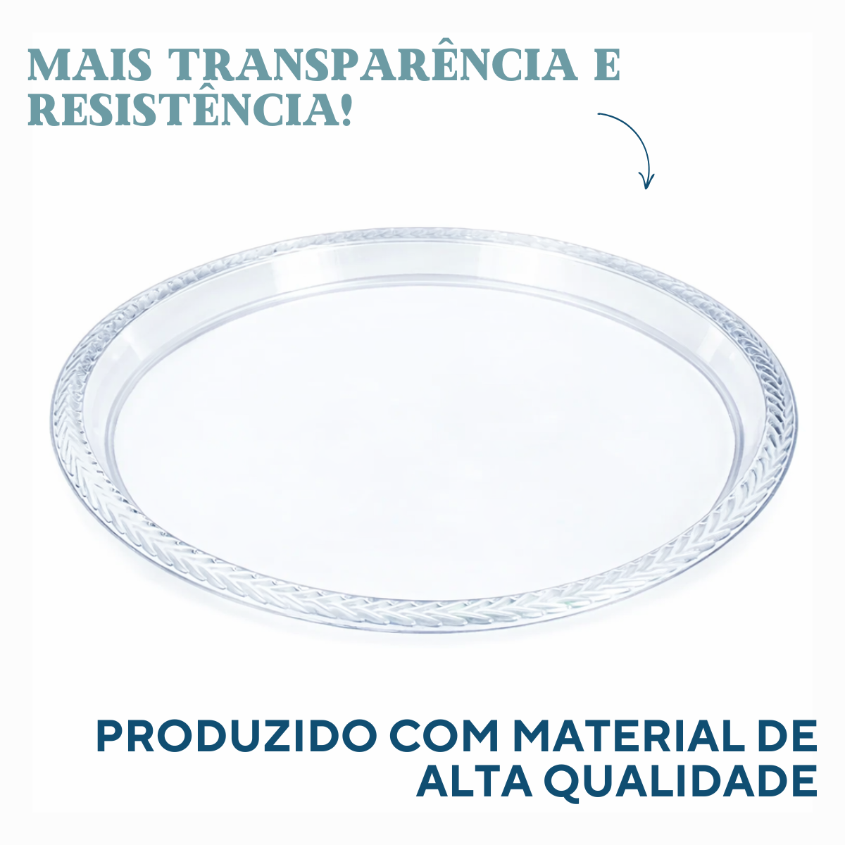 Prato Borda Trançada Poliestireno