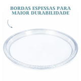 Prato Borda Trançada Poliestireno