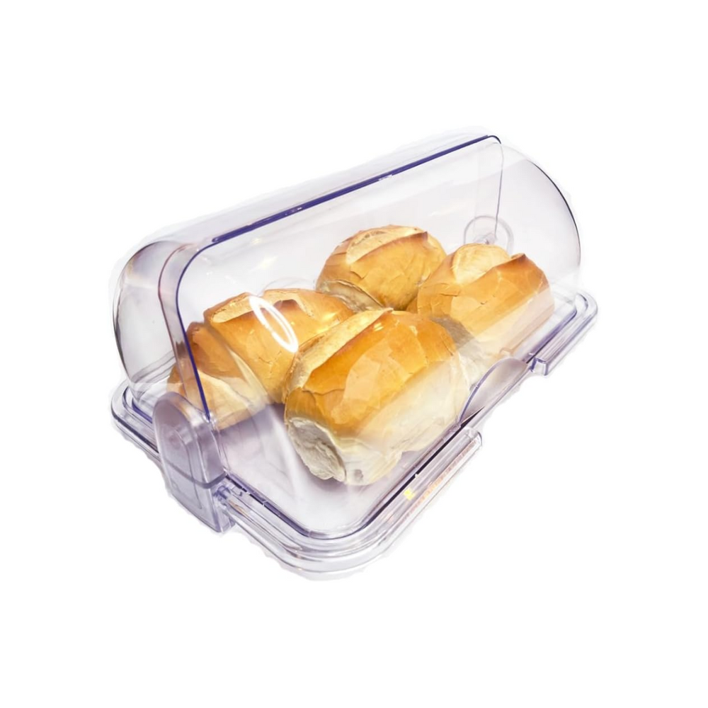 Porta Pão em Ps Cristal 30cm Keita