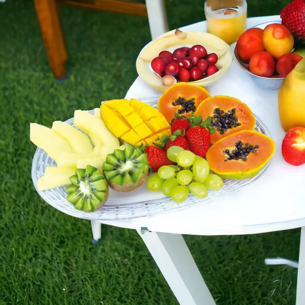 bandeja Oval Traçada Ps Cristal Keita