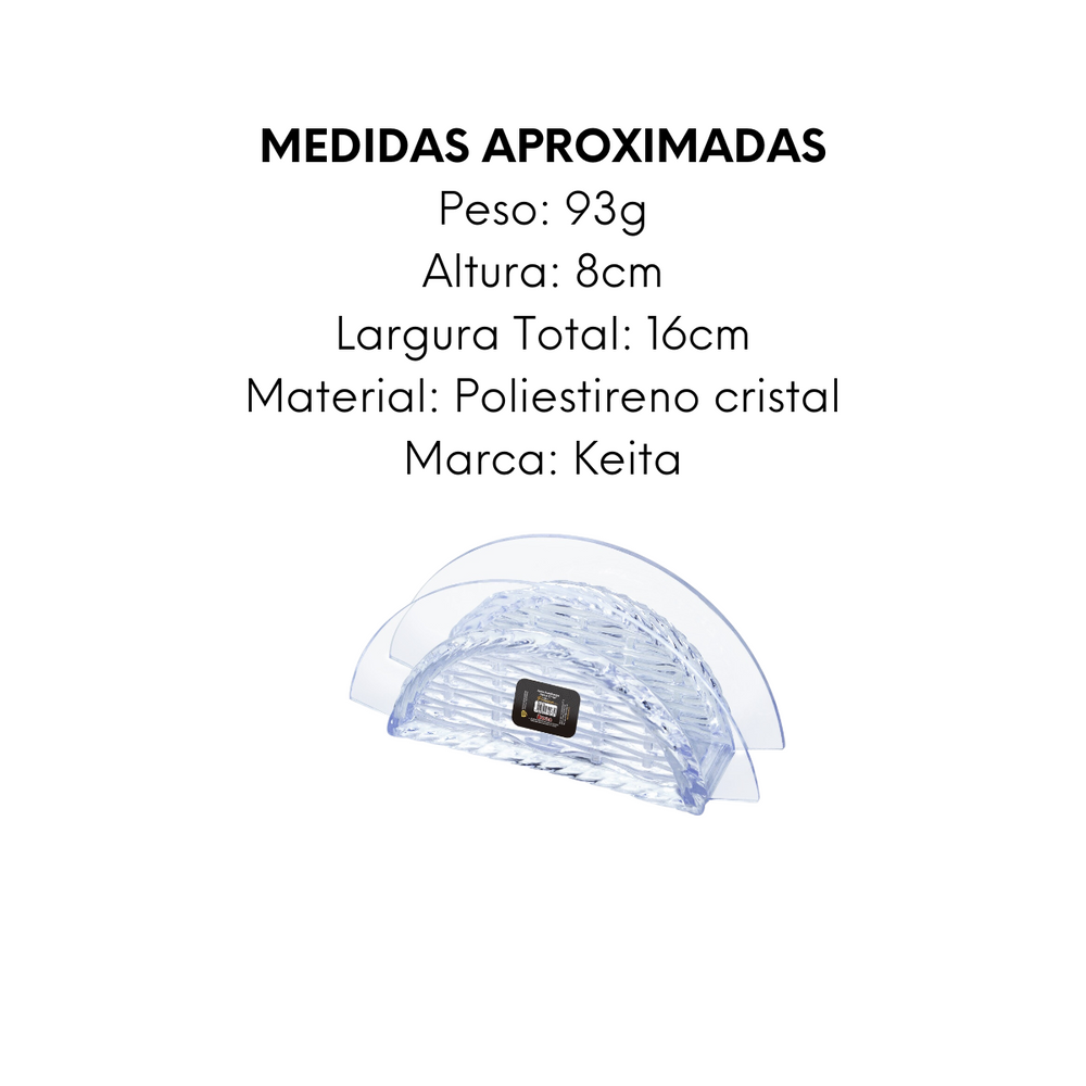 Porta Guardanapo em Ps Cristal Keita