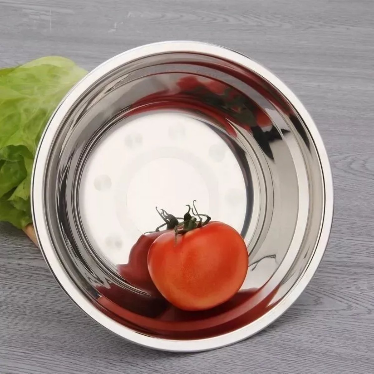 Tigela Redonda em Aço Inox 16cm KeHome