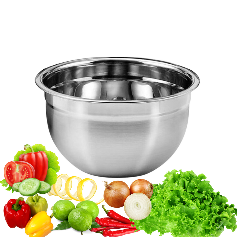 Tigela Mixing Bowl em Aço Inox 22cm KeHome