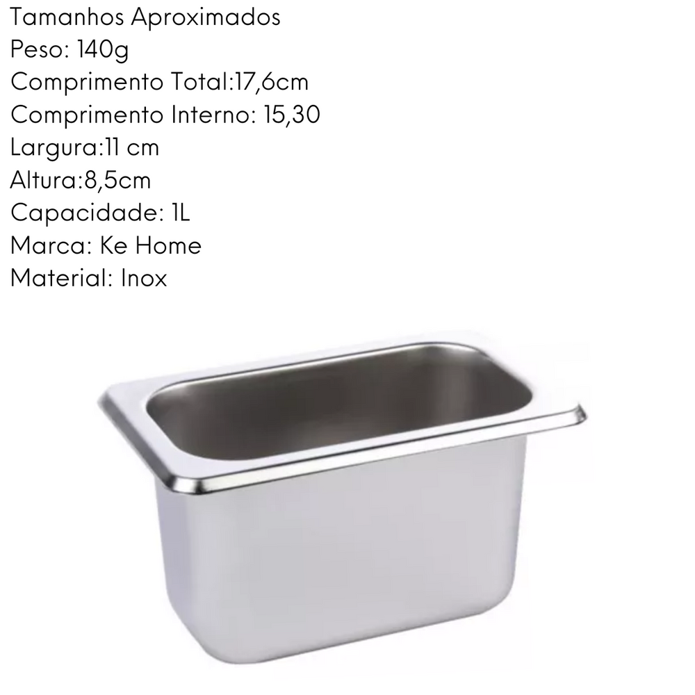 Cuba Gastronomica Aço Inox 1L KeHome