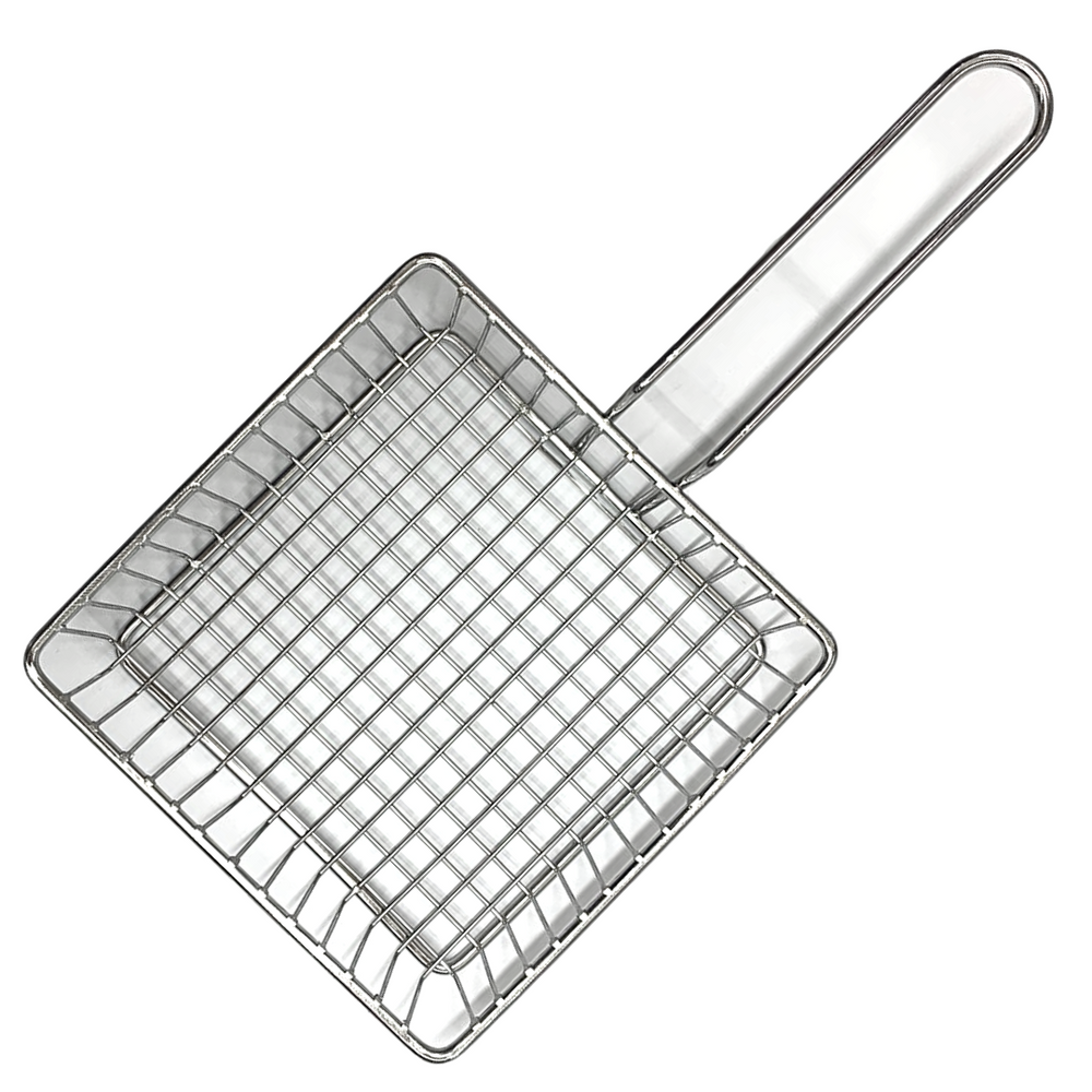 Cesta Quadrada Para Fritura e Porçoes Aço Inox KeHome