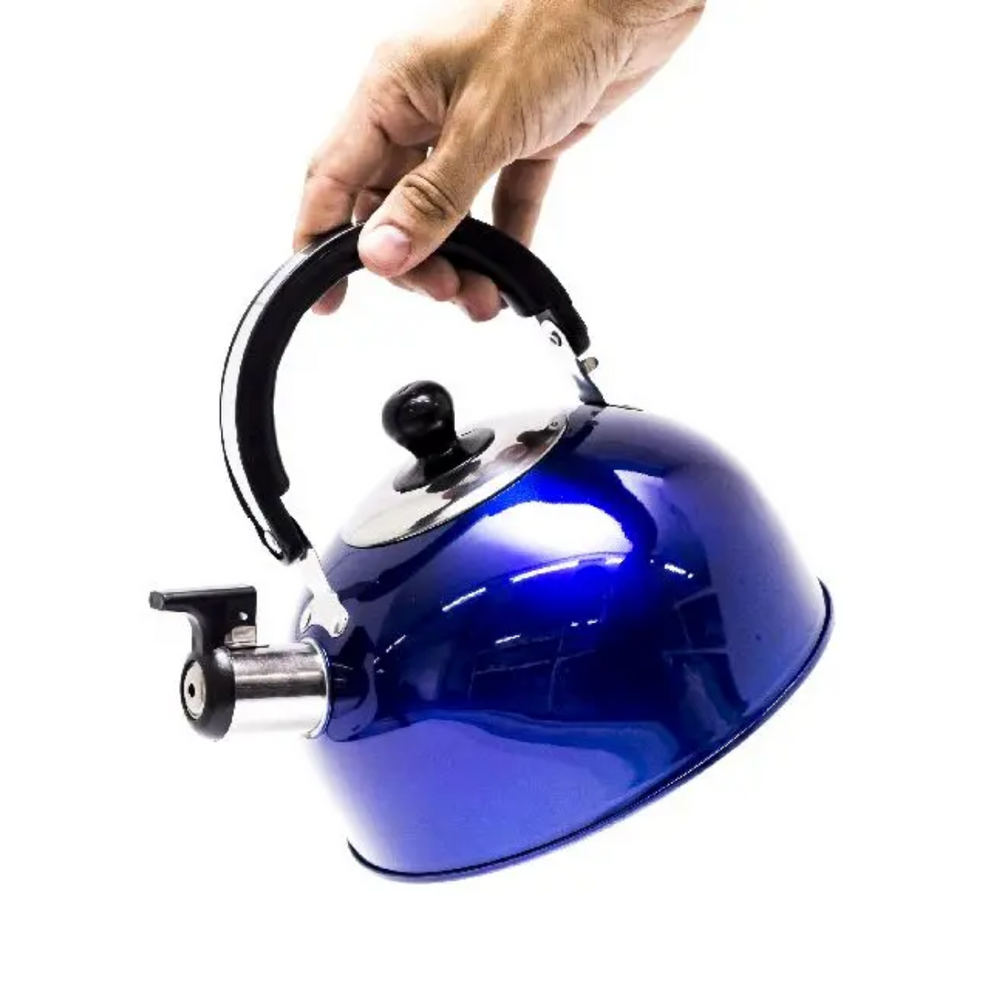 Chaleira Azul Basic Color em Aço Inox KeHome