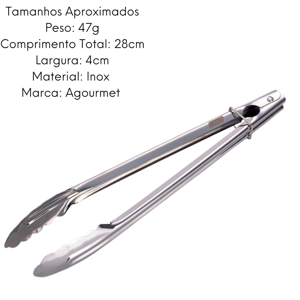 Pegador de Salada em Aço Inox 28cm KeHome