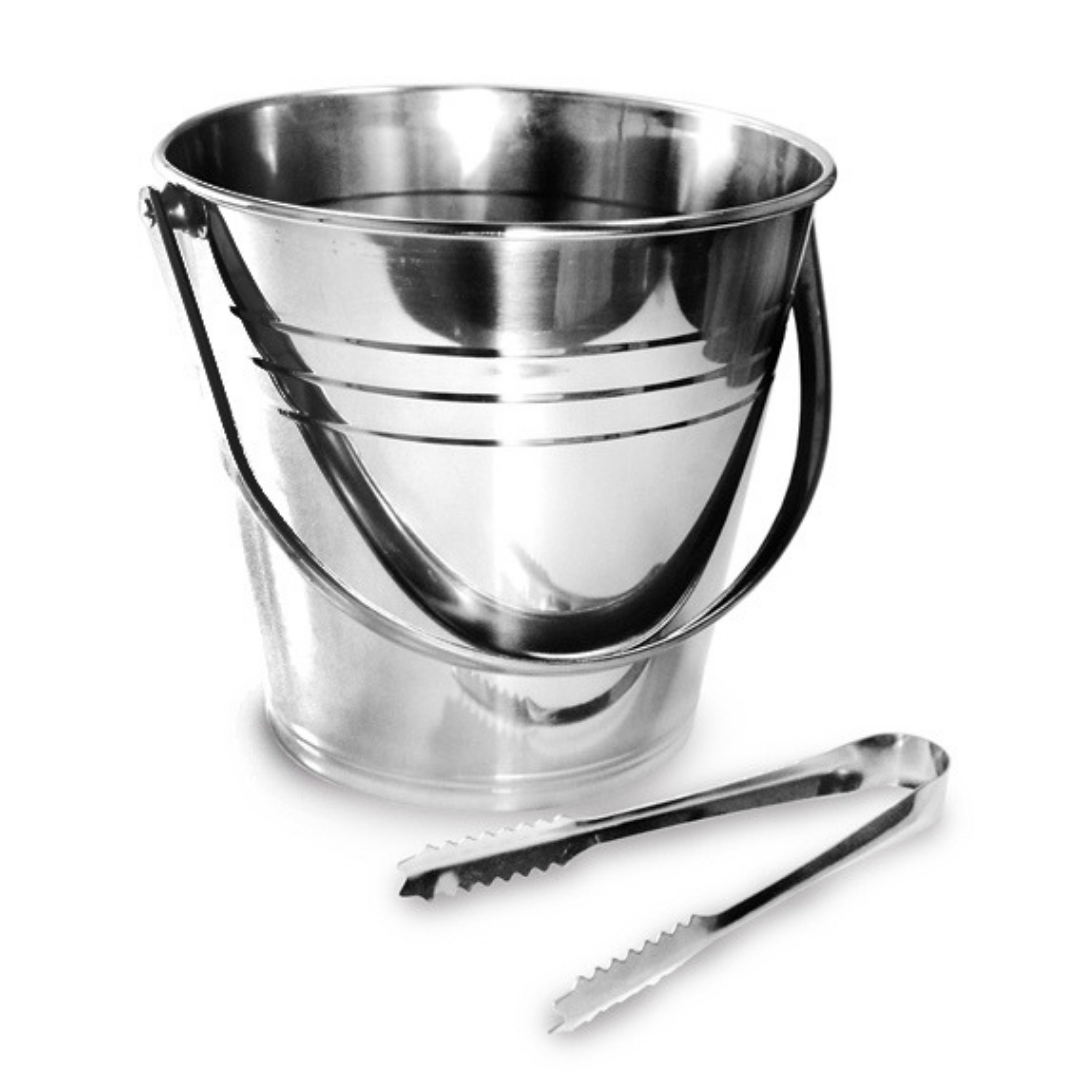 Balde de Gelo em Aço inox 2,5L Com Pegador KeHome