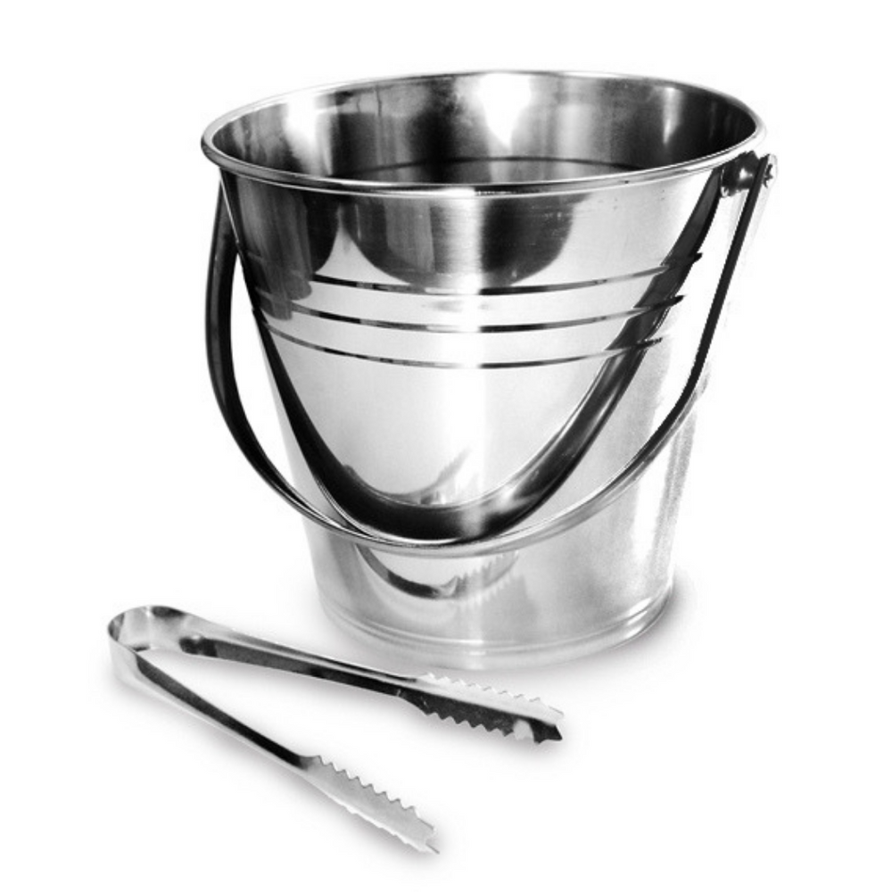 Balde de Gelo em Aço inox 2,5L Com Pegador KeHome