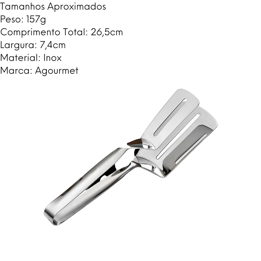 Pegador Duplo Aço Inox KeHome