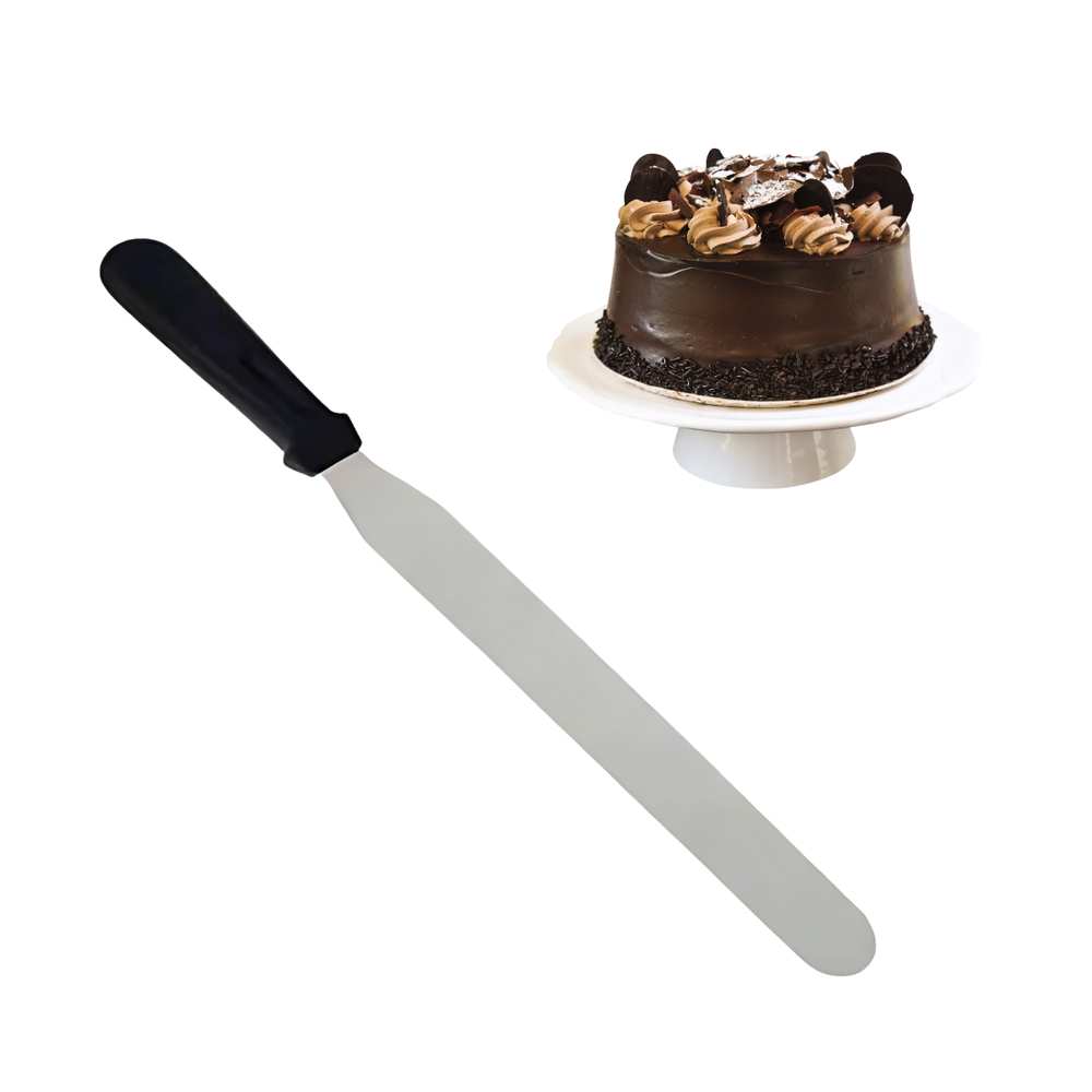 Espátula Reta Para Bolo de Aço Inox - A Gourmet