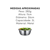 Bacia Metal Europa 3L - A Gourmet
