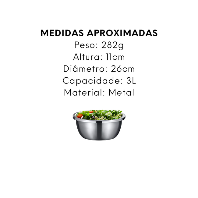 Bacia Metal Europa 3L Main Image