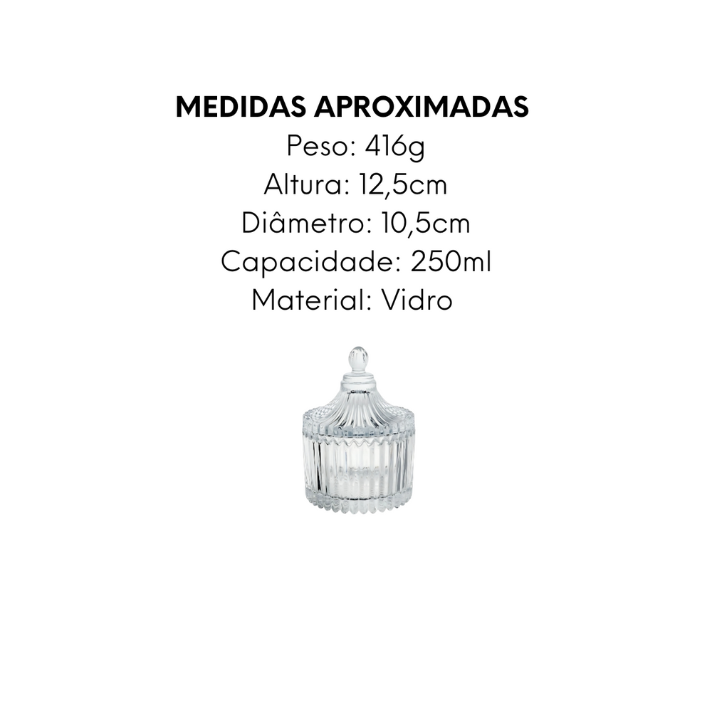 Potiche Vidro Carrossel 250ml - A Gourmet