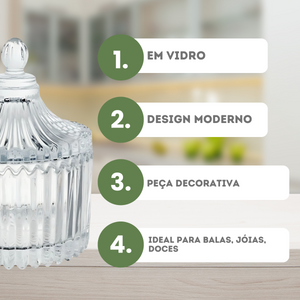 Potiche Vidro Carrossel 250ml - A Gourmet