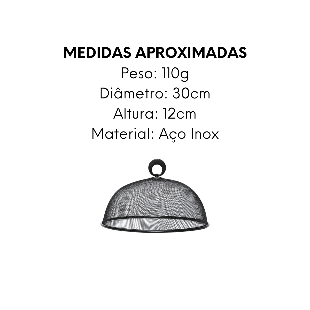 Tela Protetora de Aço Inox 30cm KeHome