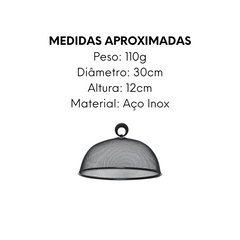 Tela Protetora de Aço Inox 30cm KeHome