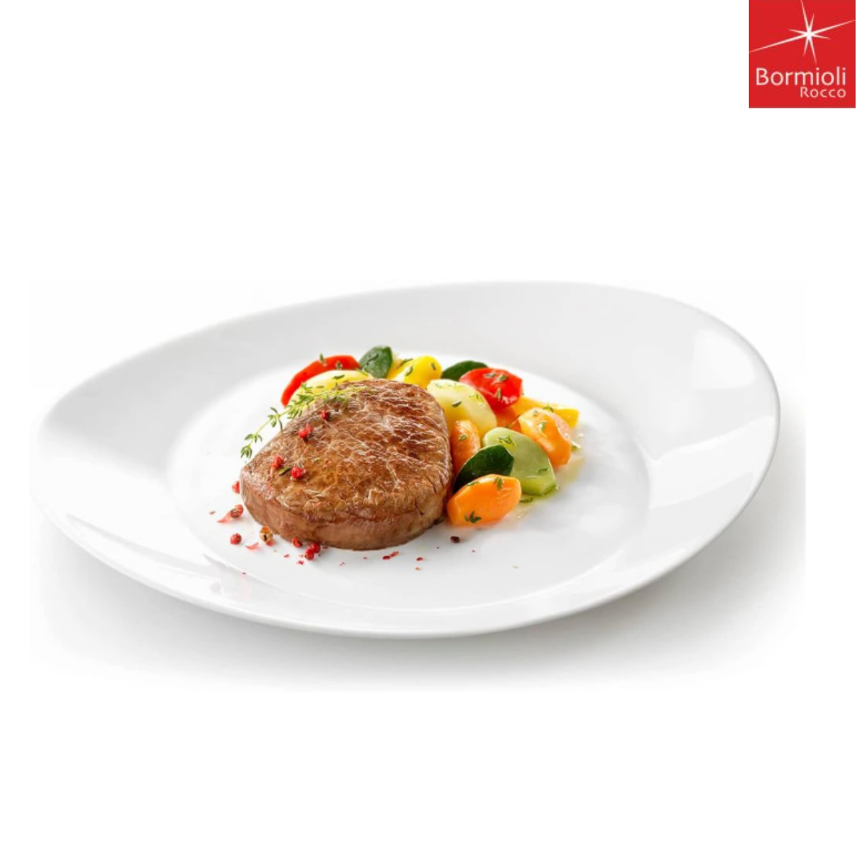 Prato Ronda Steak de Vidro Temperado Day Home