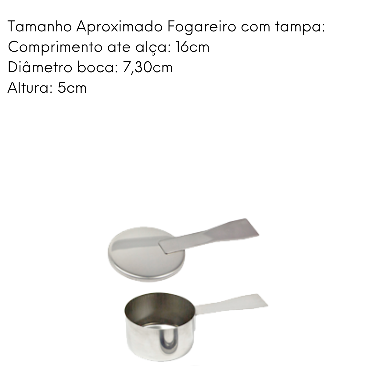 Rechaud de aço inox 30cm Alissan