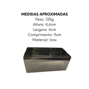 Porta Sache em Aço Inox Caxinha Alissan