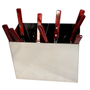 Porta Talher em Aço Inox 21,5 cm Alissan