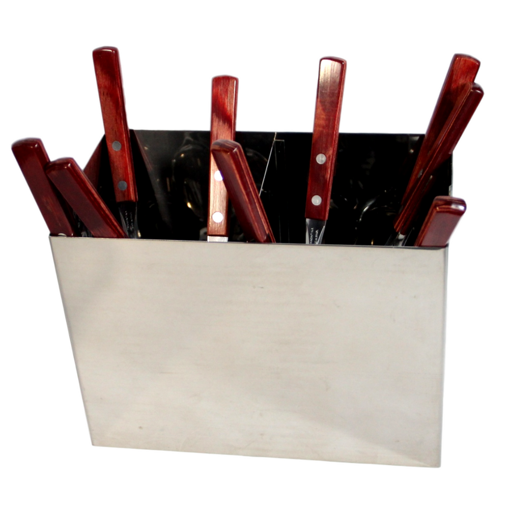 Porta Talher em Aço Inox 21,5 cm Alissan