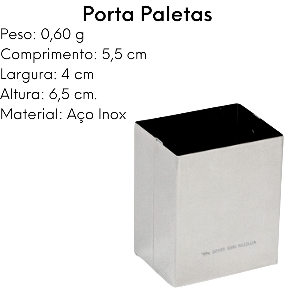 Porta Paletas de Aço Inox Alissan