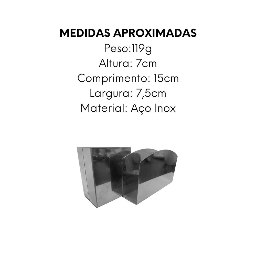 Porta Paletas e Sache em Aço Inox Alissan