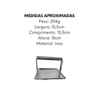 Prensa Hambúrguer em Aço inox Alissan